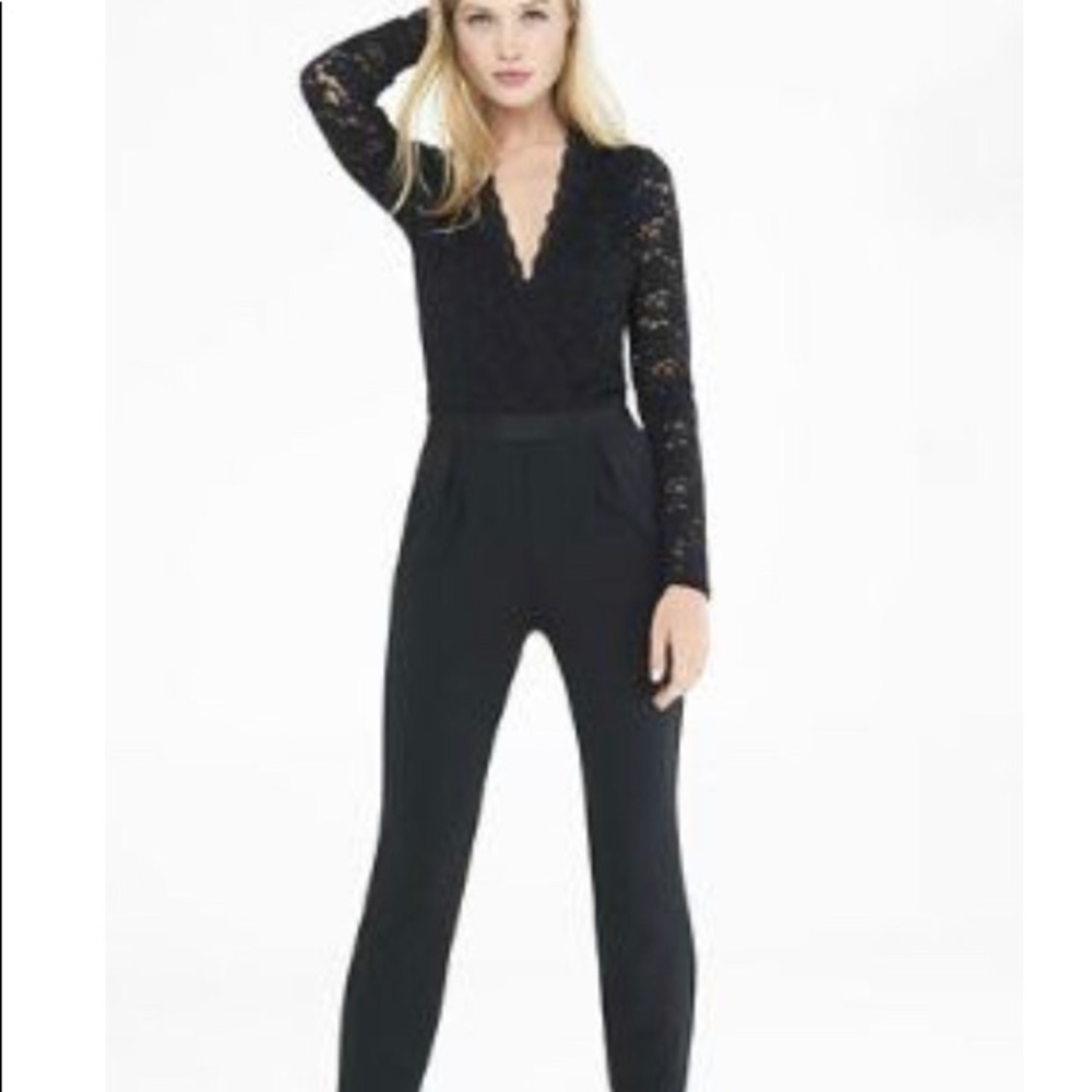 Express lace top jumpsuit